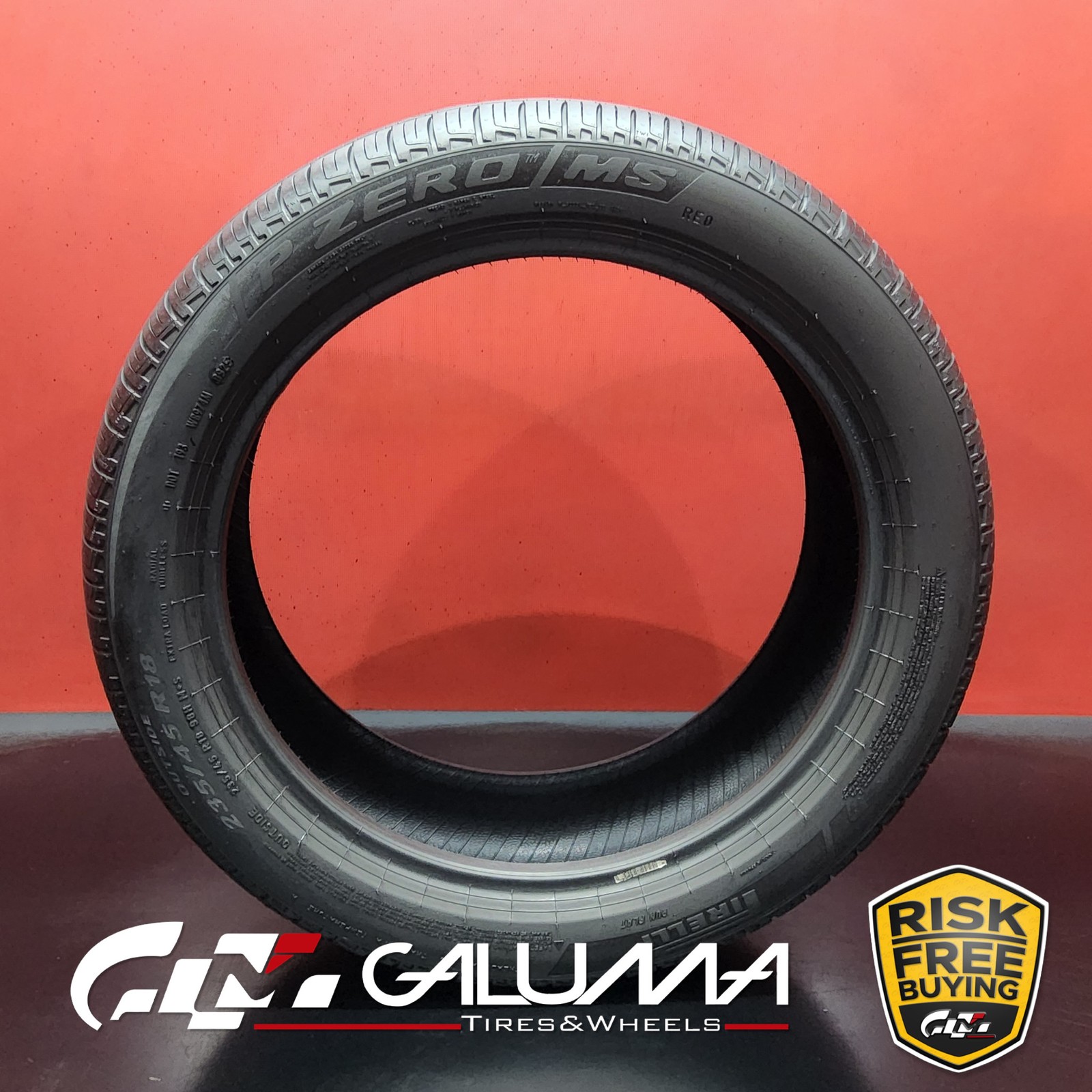 1 (One) Tire Pirelli P Zero MS RunFlat RE0 XL 235/45R18 235/45/18 No Patch 93517