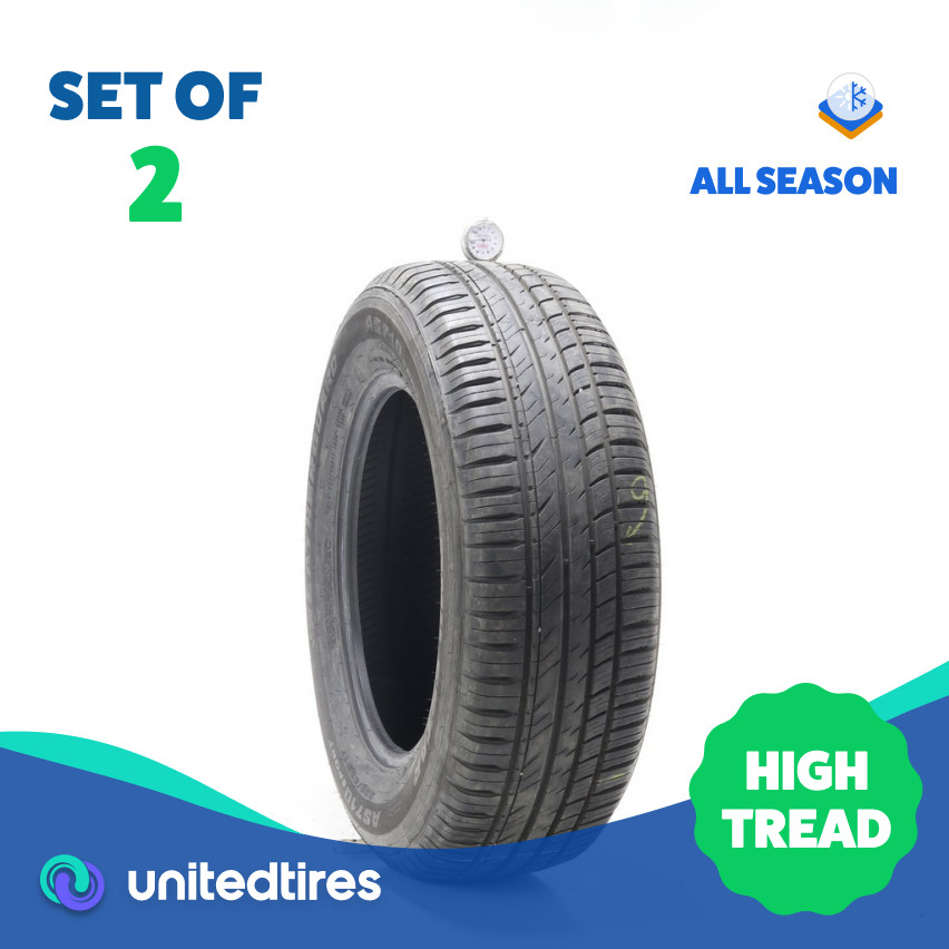 Set of (2) Used 235/65R17 Milestar Weatherguard AS 710 Sport 108H – 10/32