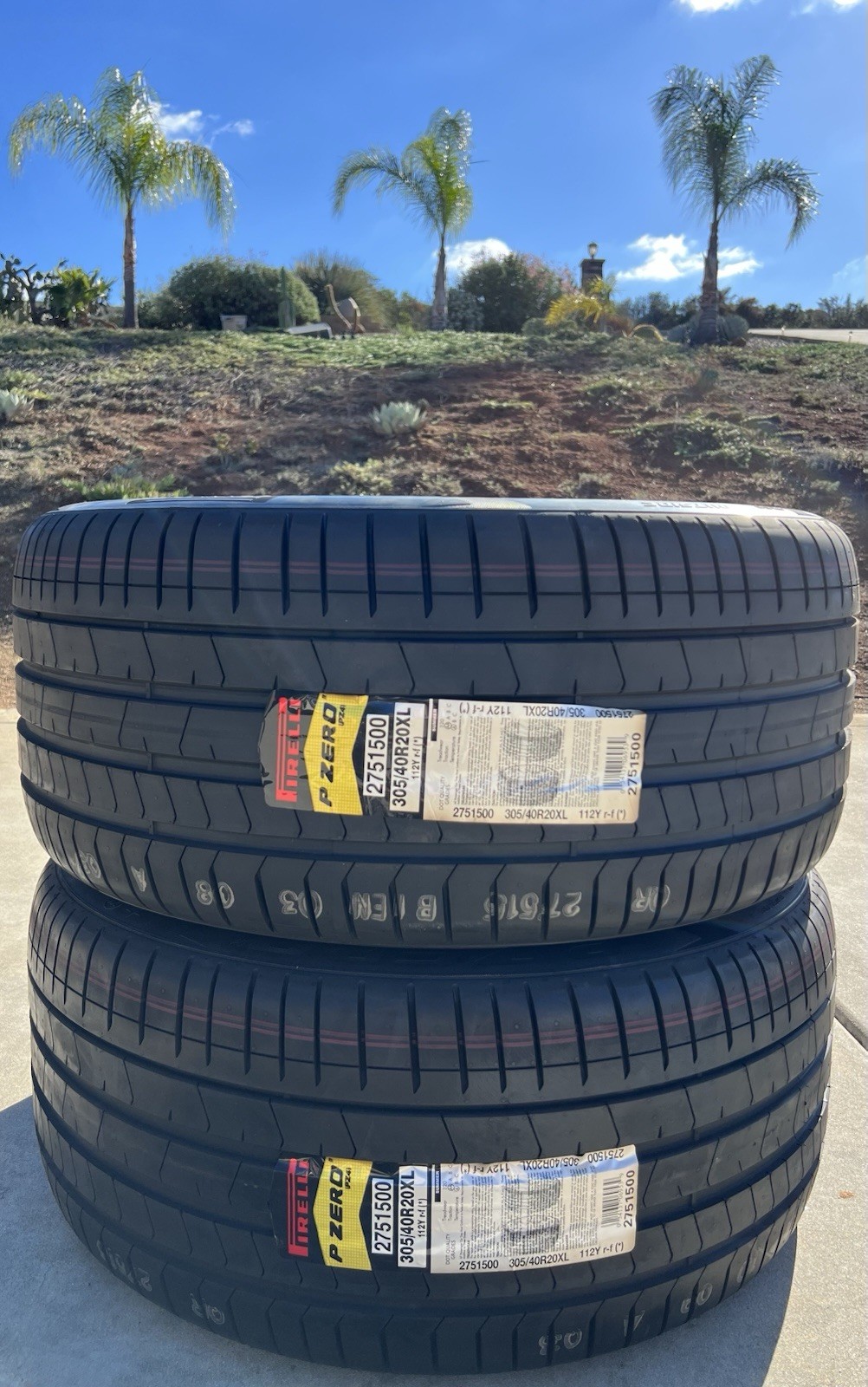 Set of 4 NEW Pirelli P Zero PZ4 Run Flat RFT 305/40R20 Star ★ BMW PZero RunFlat