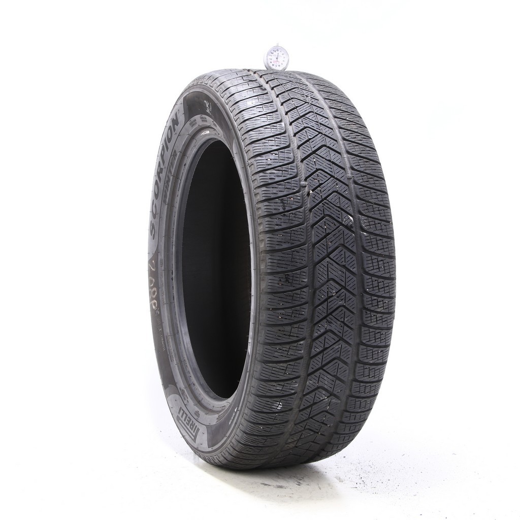 Set of (4) Used 255/55R20 Pirelli Scorpion Winter 110V – 6.5-7/32