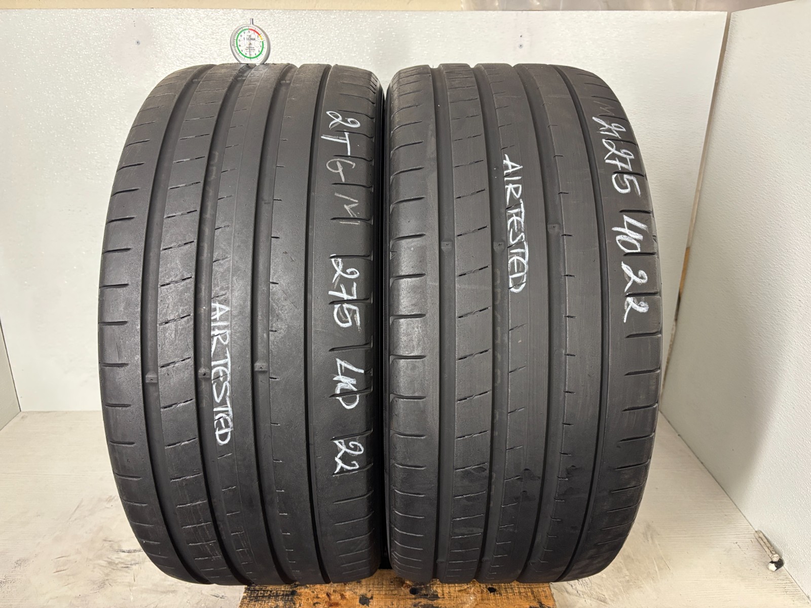 2 Tires 275 40 22 Yokohama Advan Sport V107E (7.00/32 = 77% Tread Left) 107Y