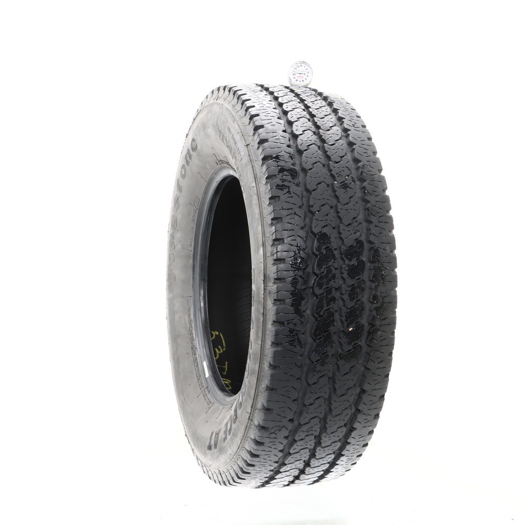 Set of (4) Used LT 265/70R17 Firestone Transforce AT 121/118Q – 10-12/32 (1ACUO)