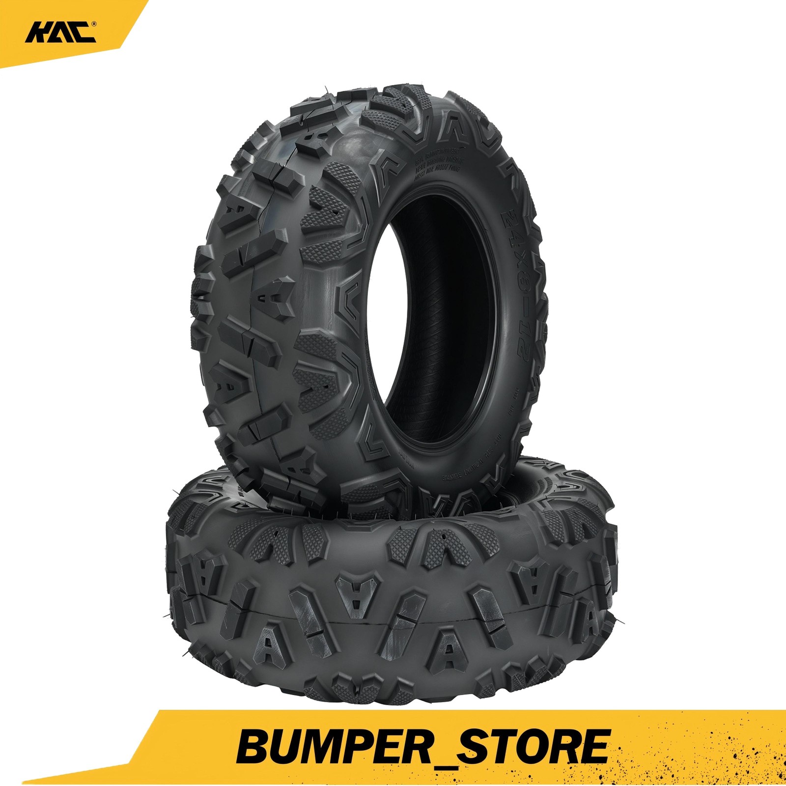2pcs 24×8-12 ATV Tires 6PLY All Terrain New