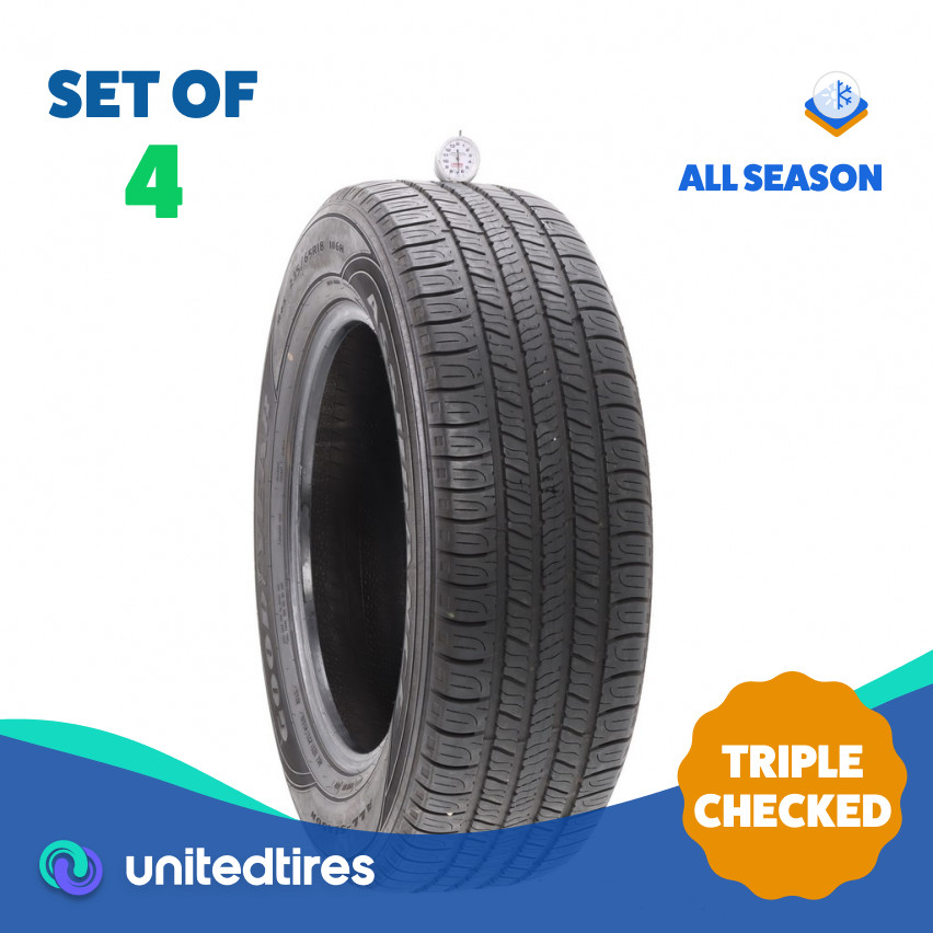 Set of (4) Used 235/65R18 Goodyear Assurance All-Season 106H – 6.5-7/32