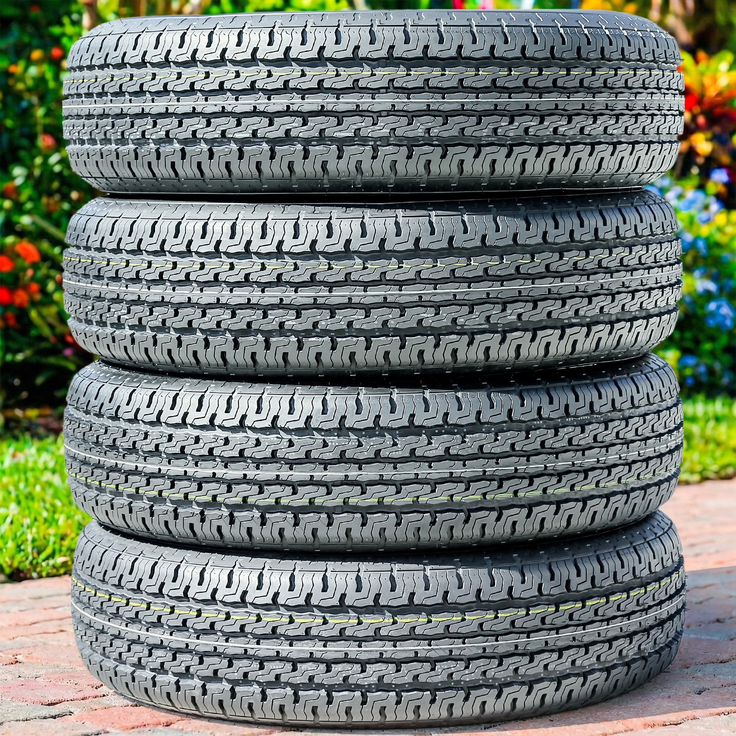 4 Tires Atturo ST300 Steel Belted ST 145R12 Load E 10 Ply Trailer