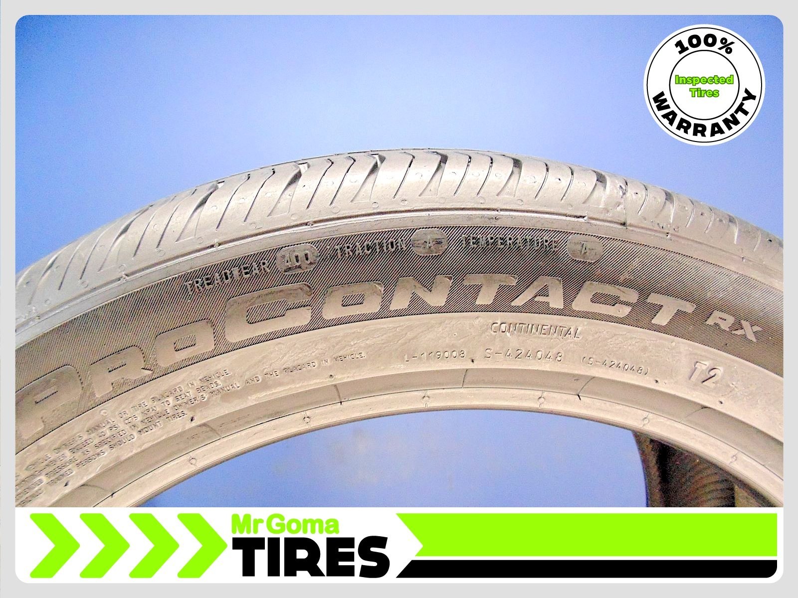 2 CONTINENTAL PROCONTACT RX T2 XL 255/45R19 USED TIRES 7.3/32 TREAD 104W 2554519