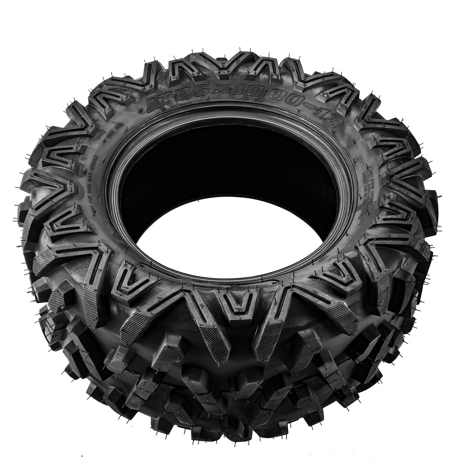 2PCS 25×10-12 25x10x12 ATV Tires 6Ply 25-10-12 All Terrain UTV Tires 