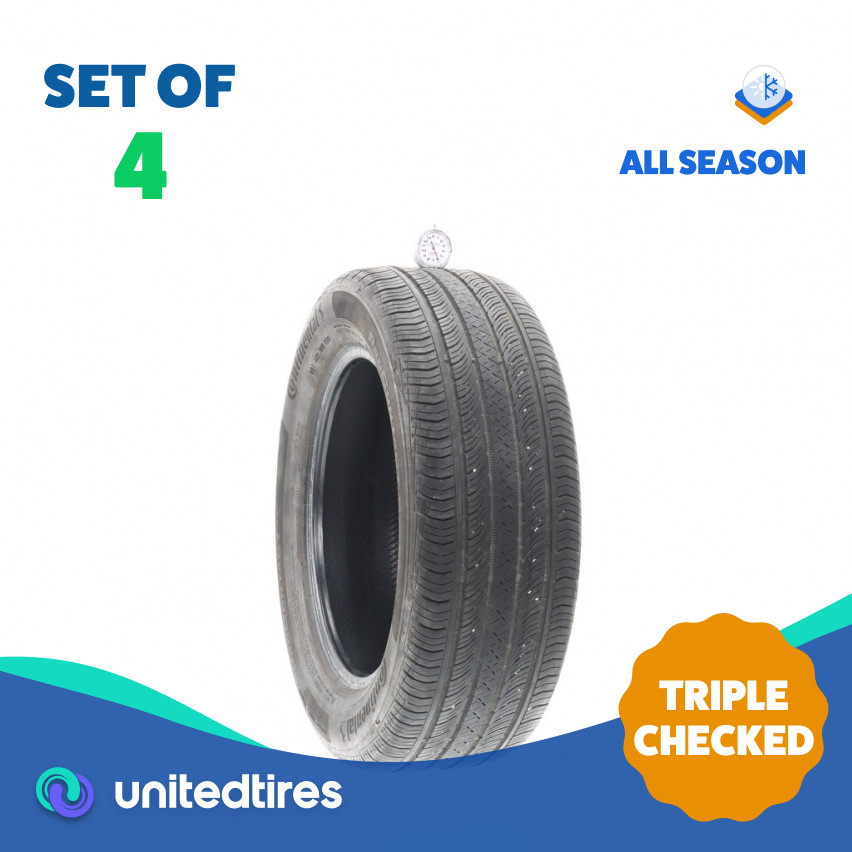 Set of (4) Used 215/55R16 Continental ProContact TX 97H – 6-7.5/32