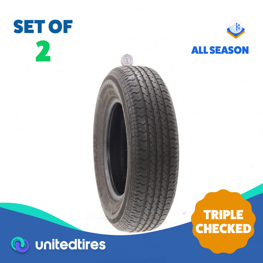 Set of (2) Used ST 205/75R15 Goodride ST200 101/97M – 6.5/32