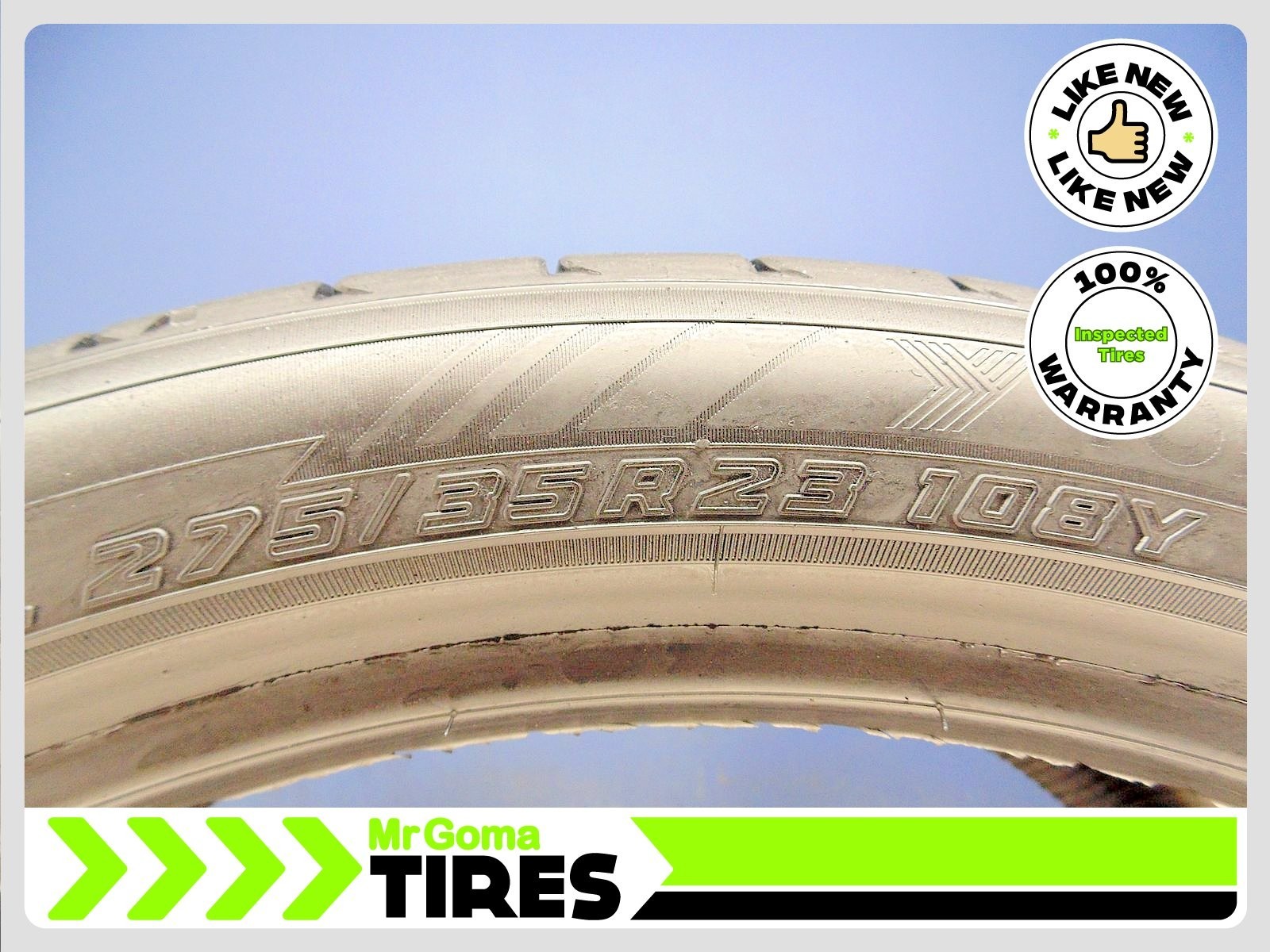 4 YOKOHAMA ADVAN SPORT V107 BMW X7 315/30ZR23 & 275/35R23 USED TIRES 8.1/32TREAD