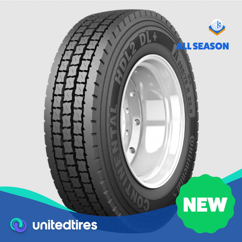 New 295/75R22.5 Continental HDL2 DL+ 144/141L