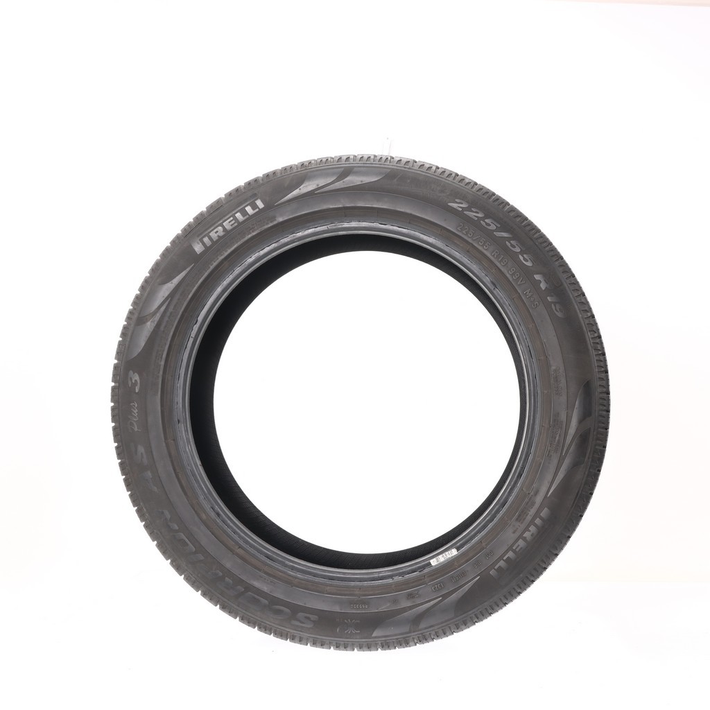Set of (4) Used 225/55R19 Pirelli Scorpion AS Plus 3 99V – 8.5-10/32