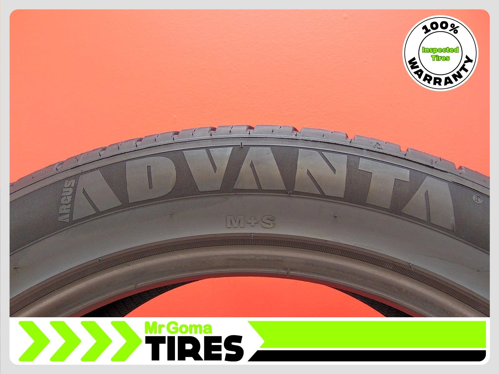 2 ADVANTA HP Z-02 ALL SEASON ECOSAFE XL 275/45ZR21 USED TIRES 8.2/32 TREAD 110W