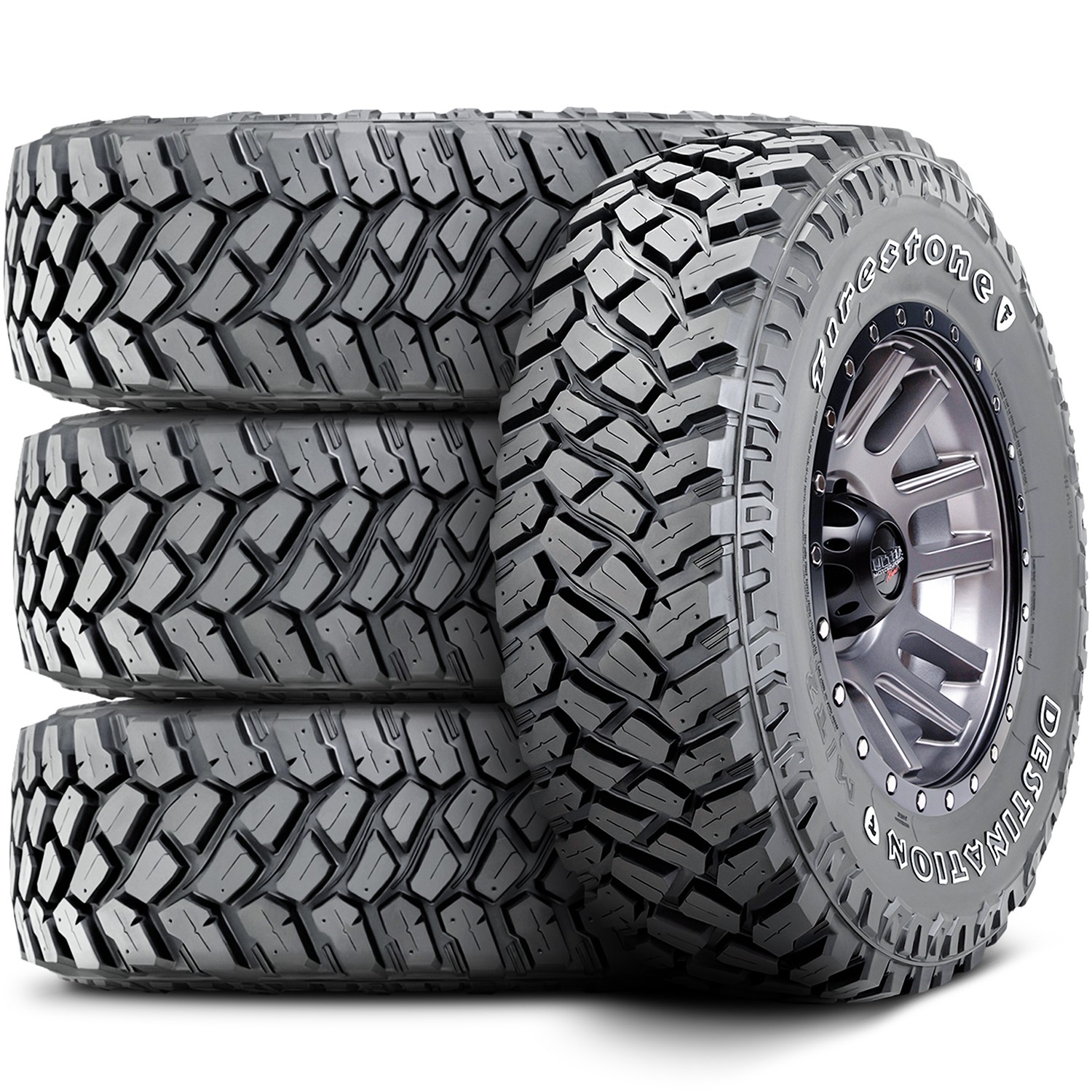 6 Tires Firestone Destination M/T2 LT 33X12.50R15 Load C 6 Ply MT Mud
