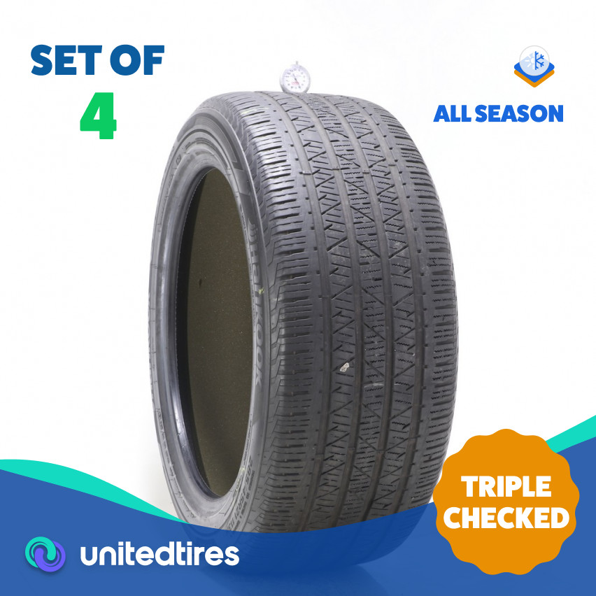 Set of (4) Used 285/45R21 Hankook Dynapro HP2 Plus AO Sound Absorber 113H – 6/32