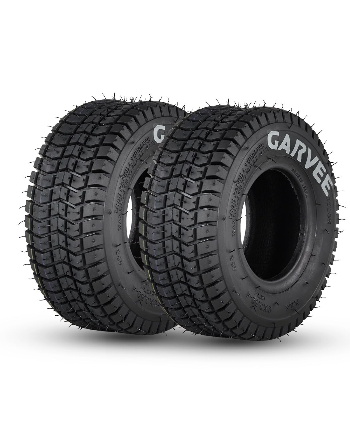 2pcs 9×3.50-4 Lawn Mower Tires 9×3.5-4 2PR Tubeless Lawn Mower Replacemen Tires