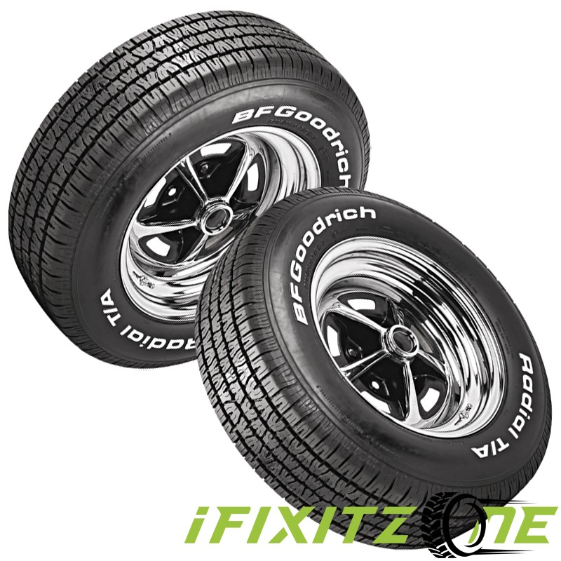 2 BFGoodrich Radial T/A 155/80R15 83S All Season Performance White Letters