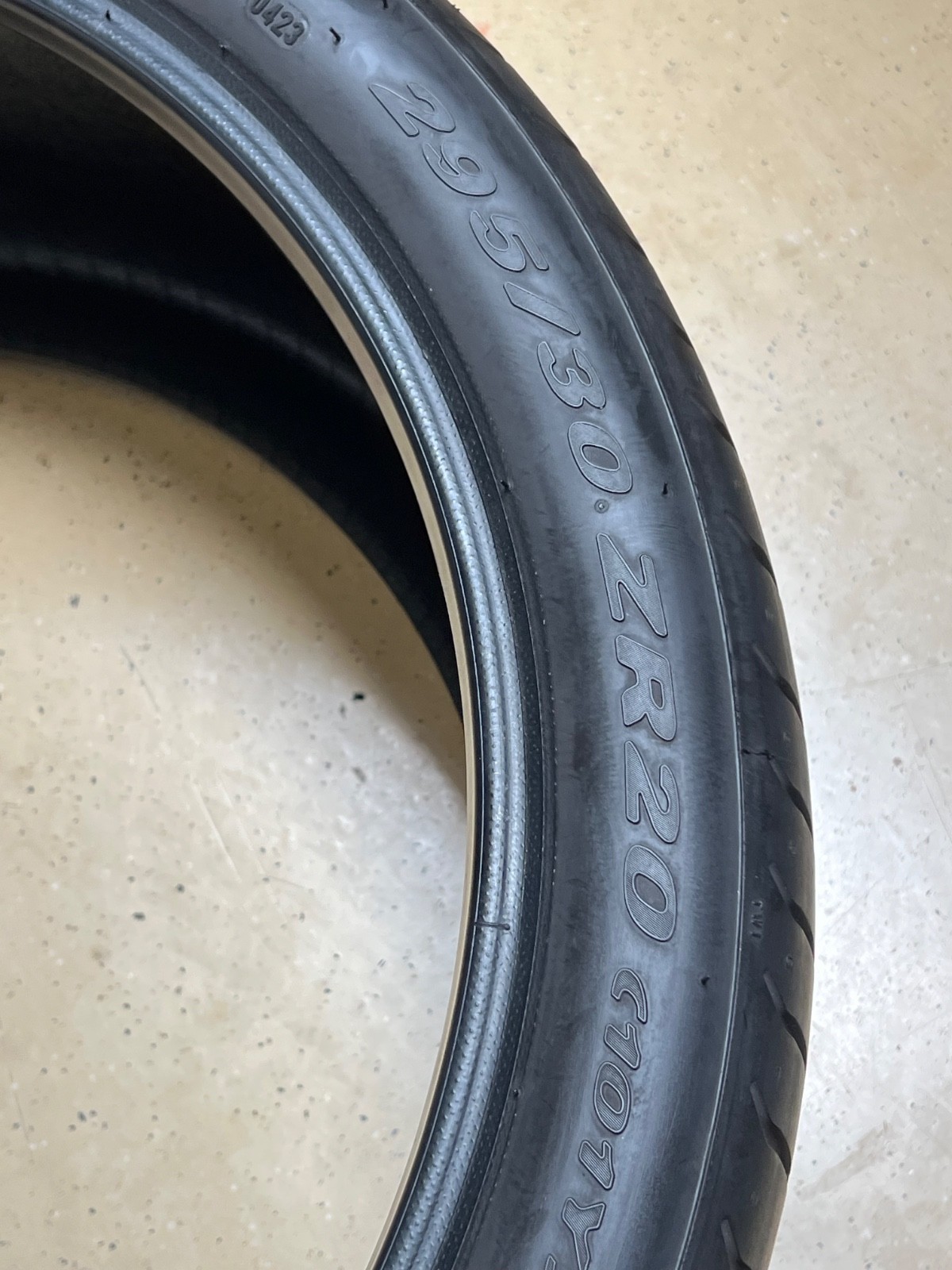 1 – TAKEOFF 295/30ZR20 XL (101Y) Pirelli P Zero (N0) Porsche – 7081 NO REPAIRS