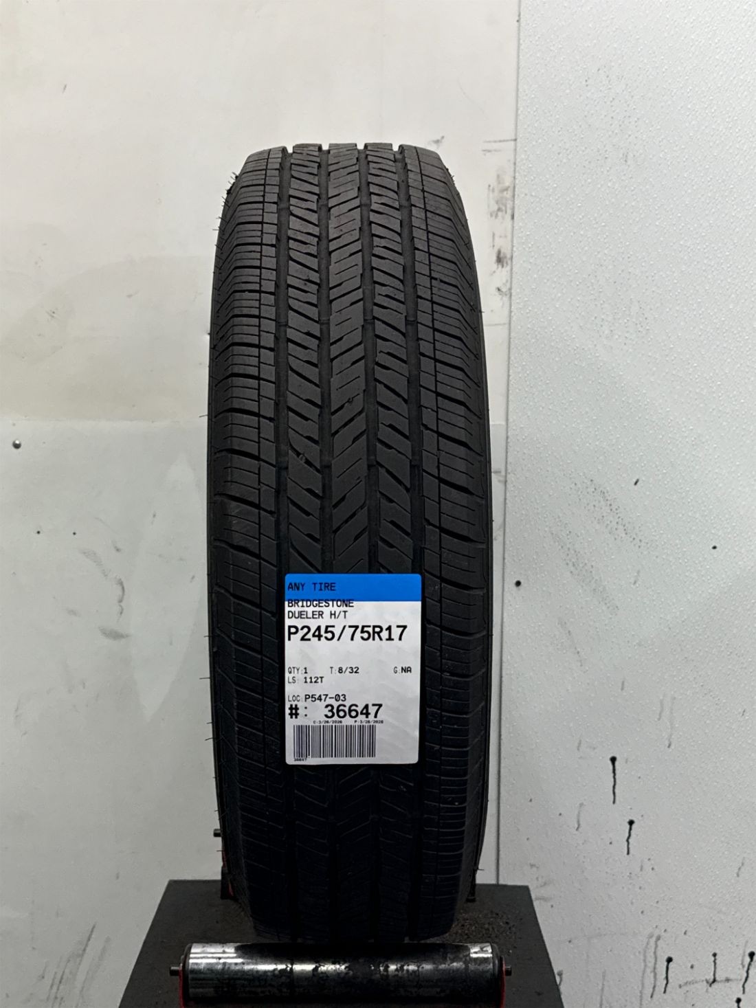 1 Used P245/75R17 Bridgestone Dueler H/T 112 T – 8/32