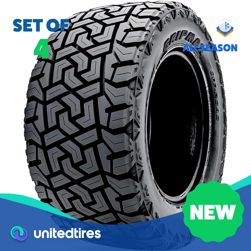 Set of (4) New LT 33X14.50R20 Gripmax MaxGrip X/T 120S