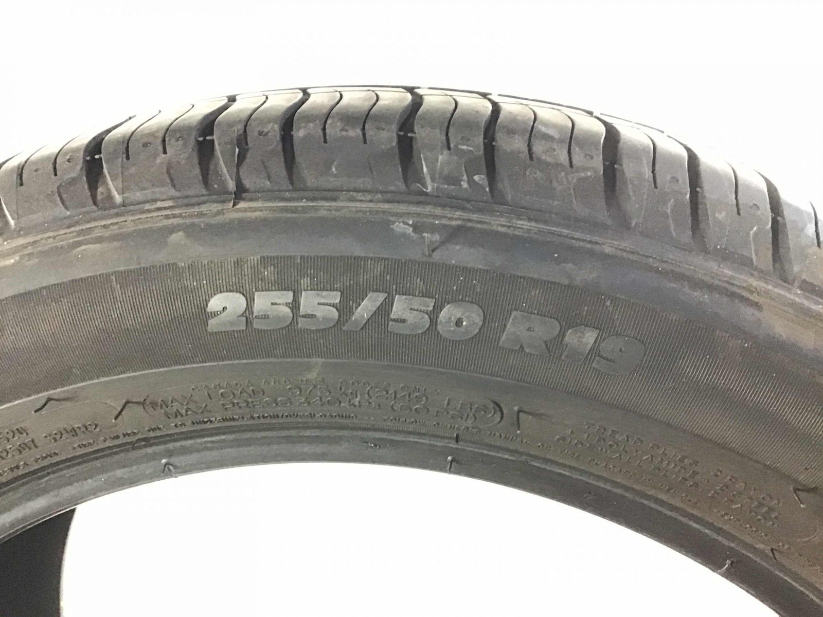 P255/50R19 Michelin Latitude Tour HP ZP 107 H Used 8/32nds