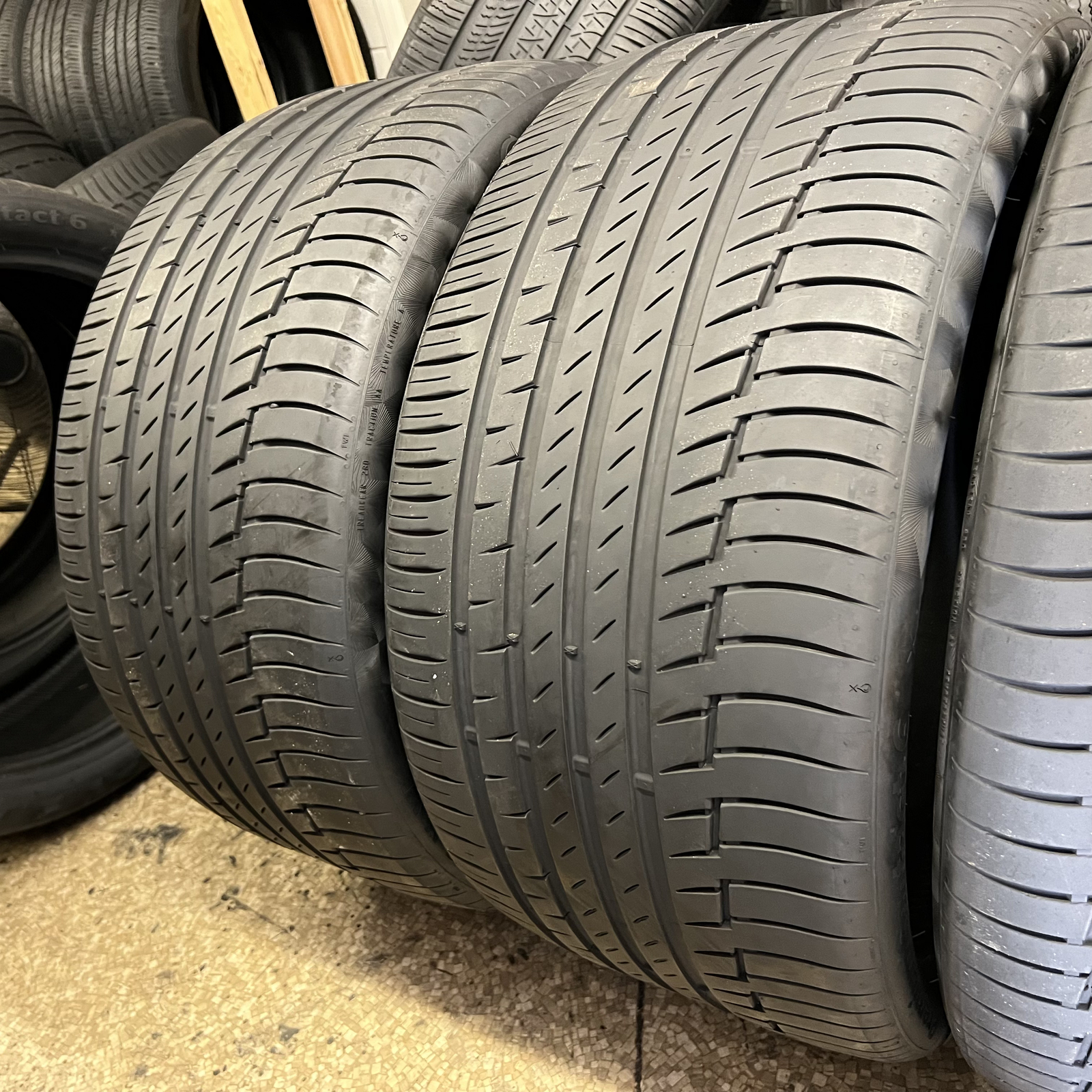 Set Of 4 Tires Likenew Continental PremiumContact 6 BMW 275/35R22 & 315/30ZR22