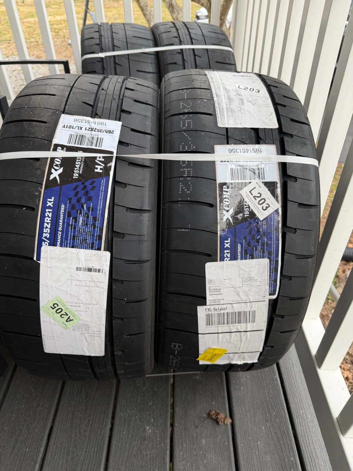 4 Tires Gladiator X Comp H/P 265/35ZR21 265/35R21 101Y High Performance