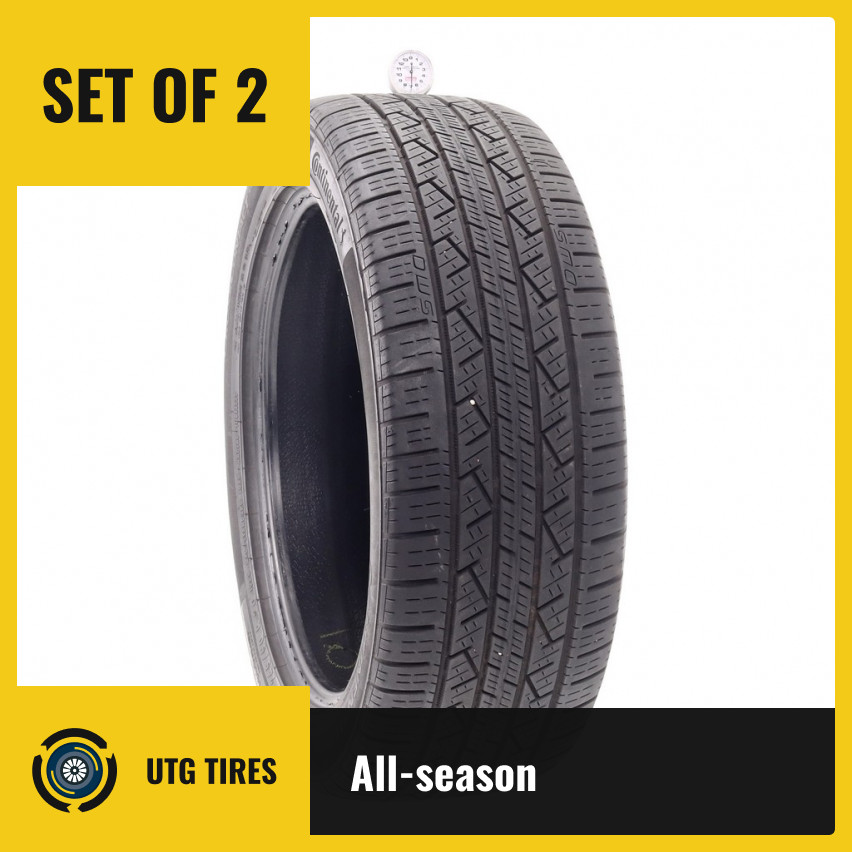 Set of (2) Used 245/50R20 Continental CrossContact LX25 102H – 7/32
