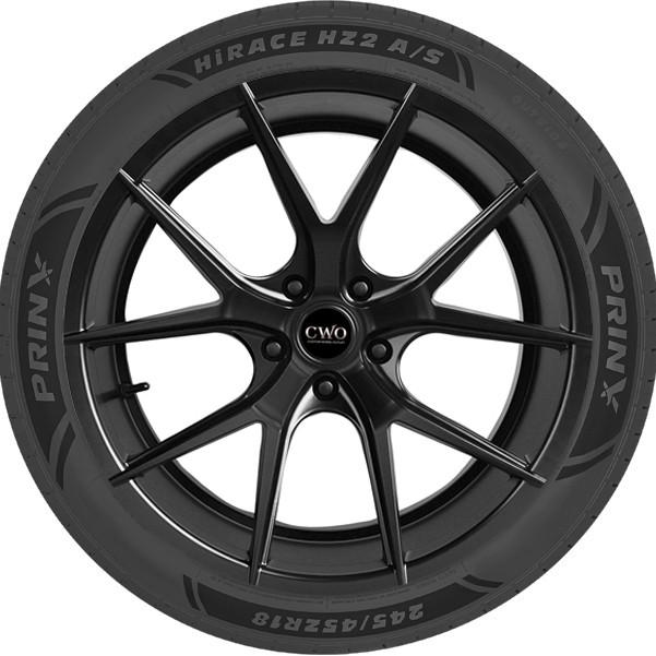 (QTY 4) 275/35R18 Prinx HiRace HZ2 A/S 99W XL Black Wall Tires