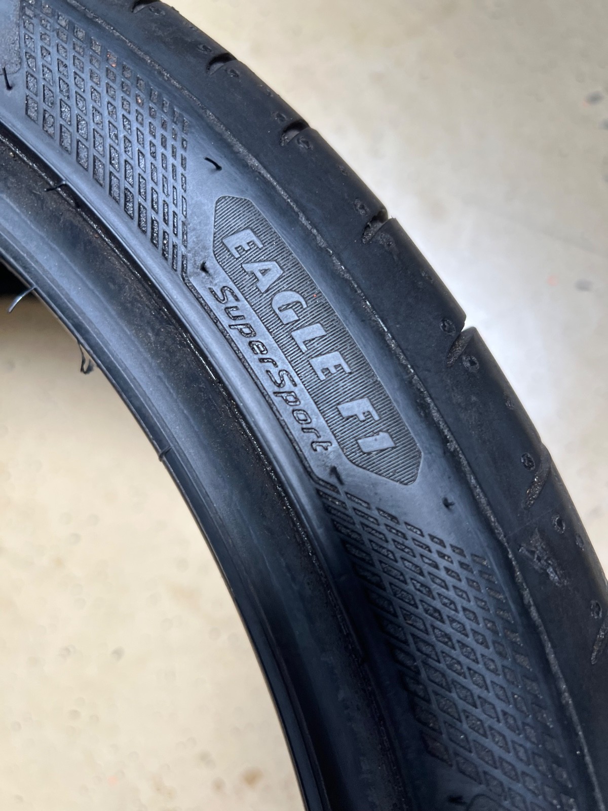 1 – NO REPAIRS 295/30ZR20 XL (101Y) Goodyear Eagle F1 Super Sport (LTS) – 7121