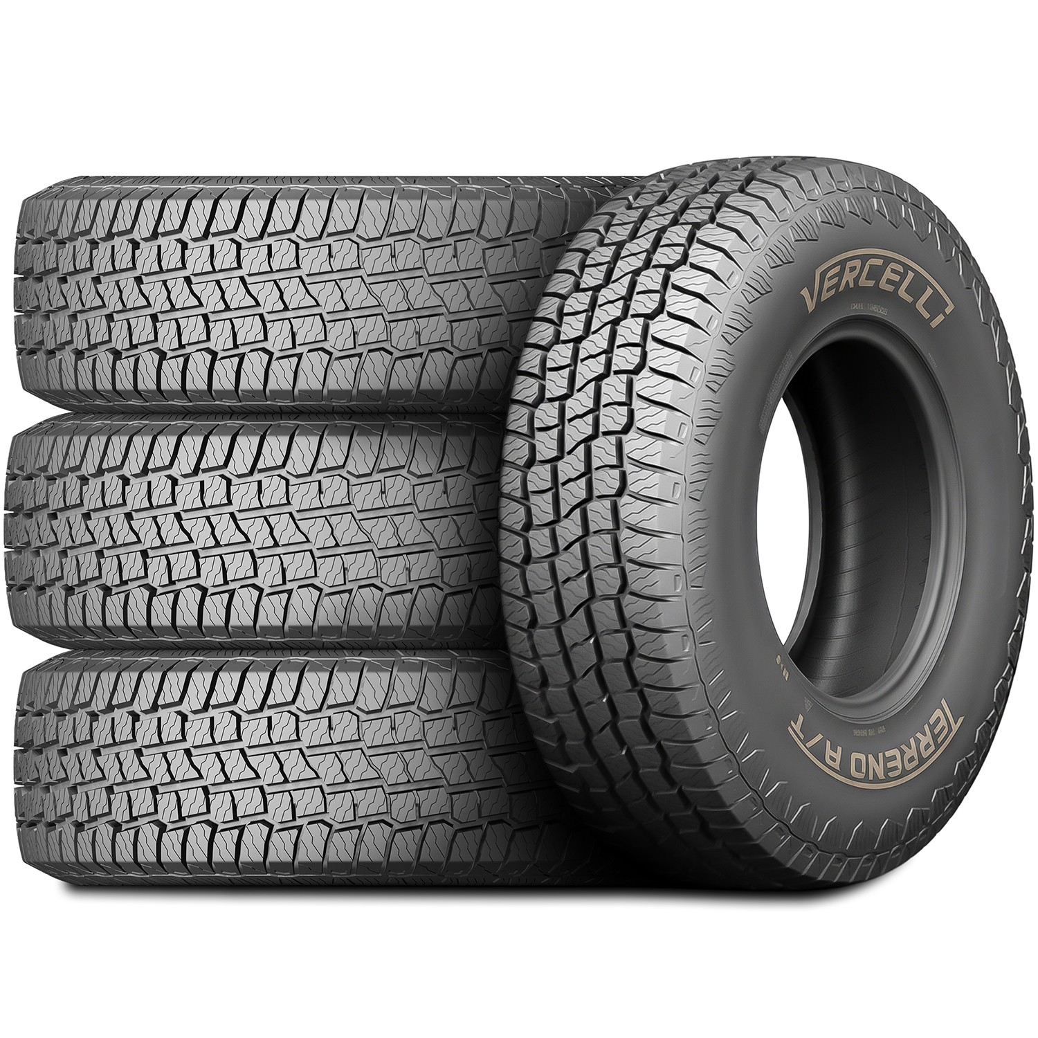2 Tires LT 35X12.50R20 Vercelli Terreno A/T AT All Terrain Load E 10 Ply