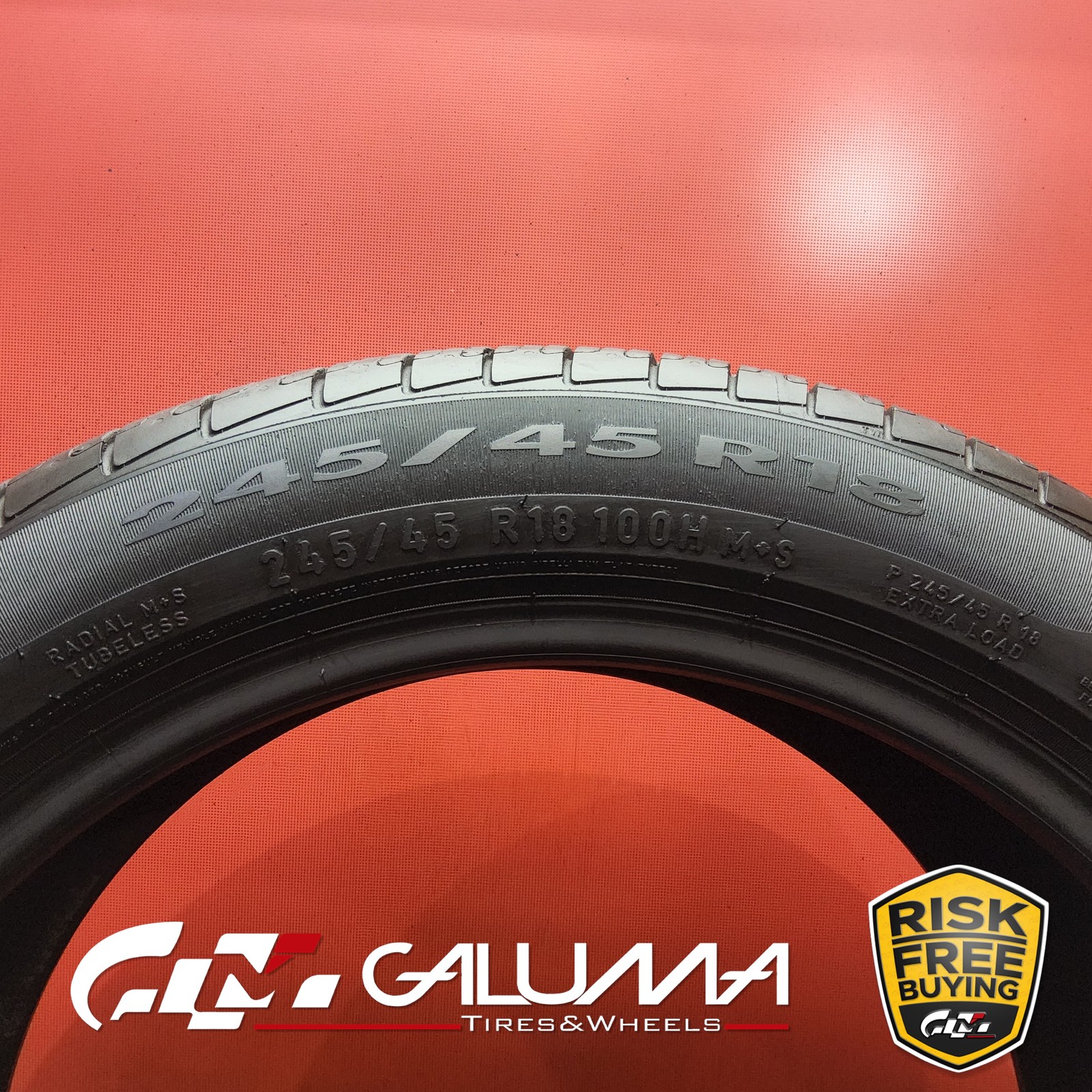 Set of 2 Tires Pirelli Cinturato P7 A/S RunFlat ★MOE 245/45R18 No Repairs #96218