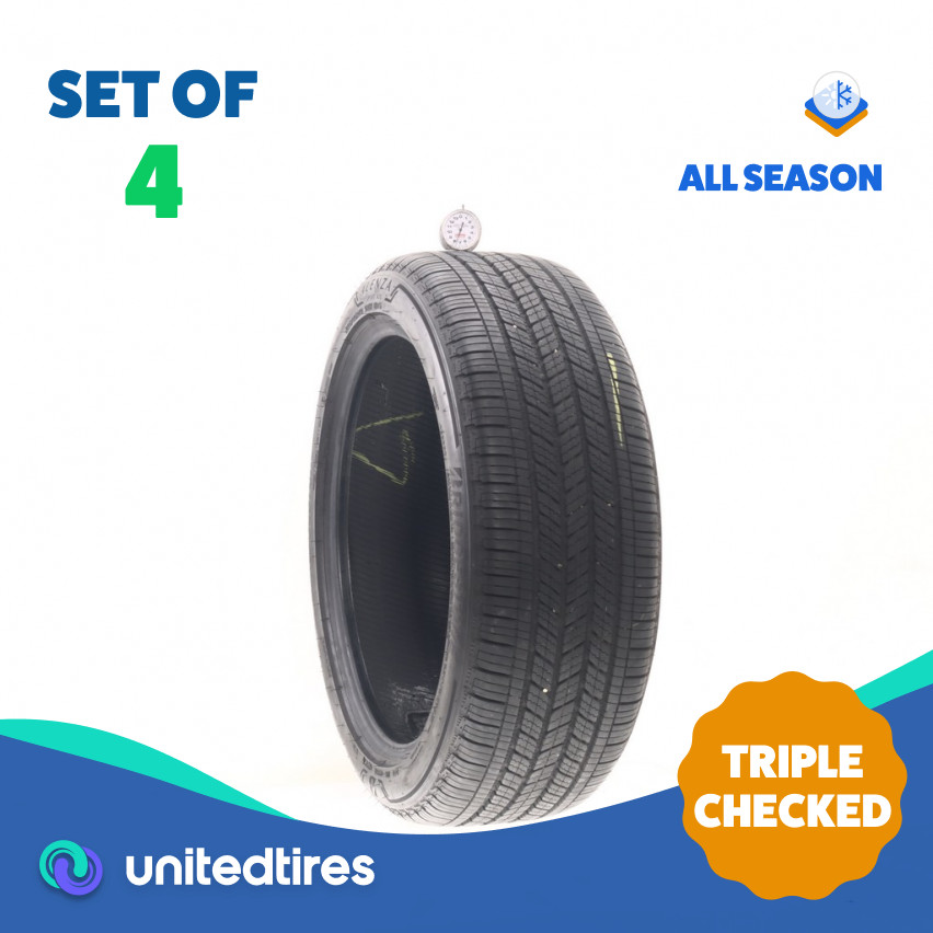 Set of (4) Used 225/45R19 Bridgestone Alenza Sport A/S 92W – 7.5/32