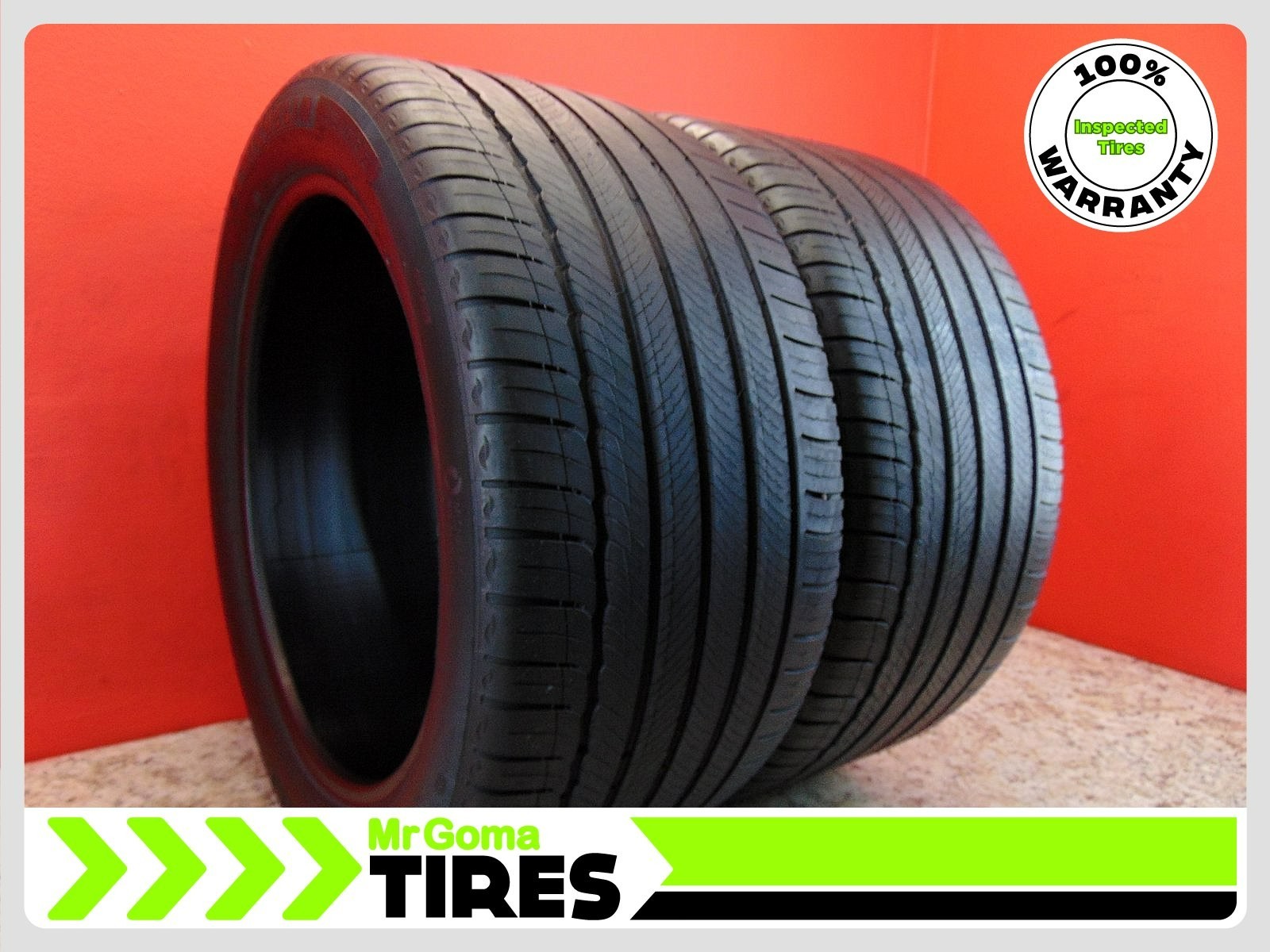 2 USED TIRES MICHELIN PRIMACY TOUR A/S MO 315/40R21 7/32 TREAD 111H 3154021