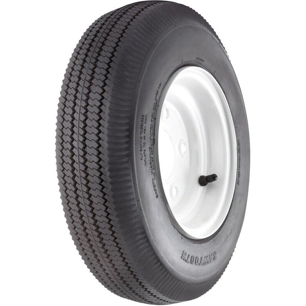 Tire Airloc Sawtooth Rib 4.10/3.5-4 4.10/3.50-4 Load 4 Ply Lawn & Garden