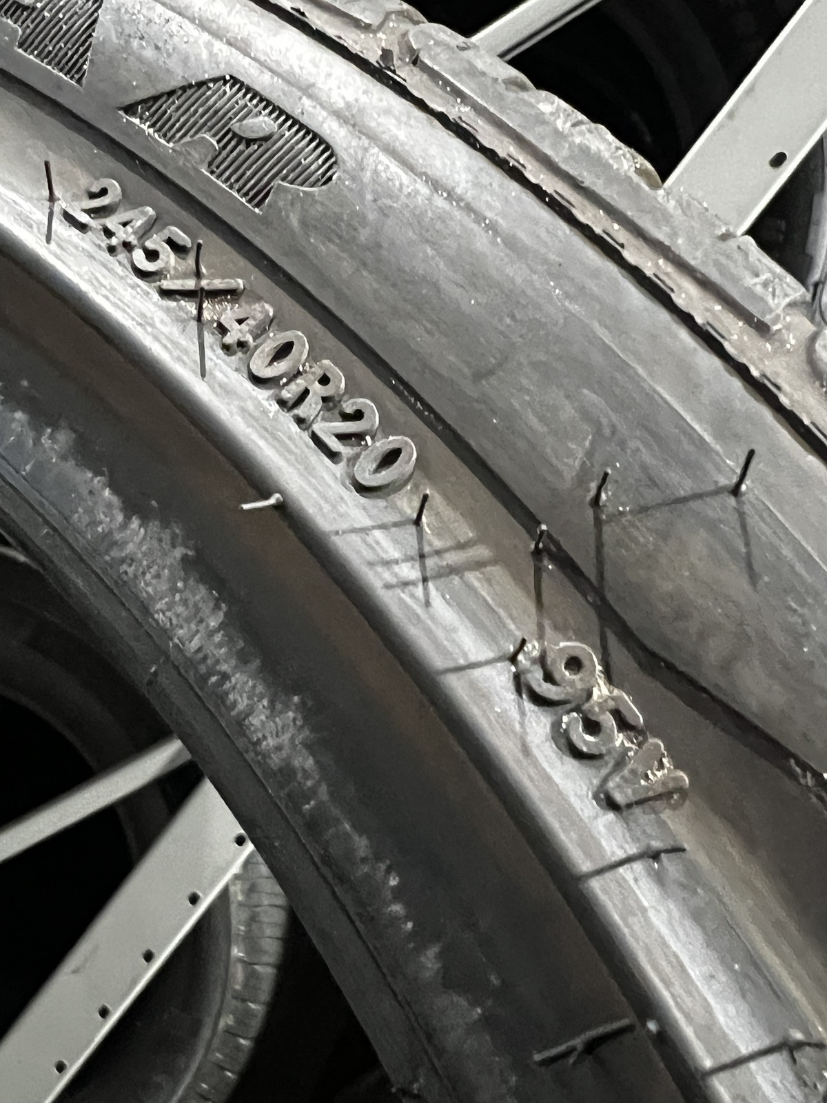 1 Goodyear Eagle F1 Asymmetric Run Flat TPC 245/40R20 95V DOT.0525 9/32 NO Patch