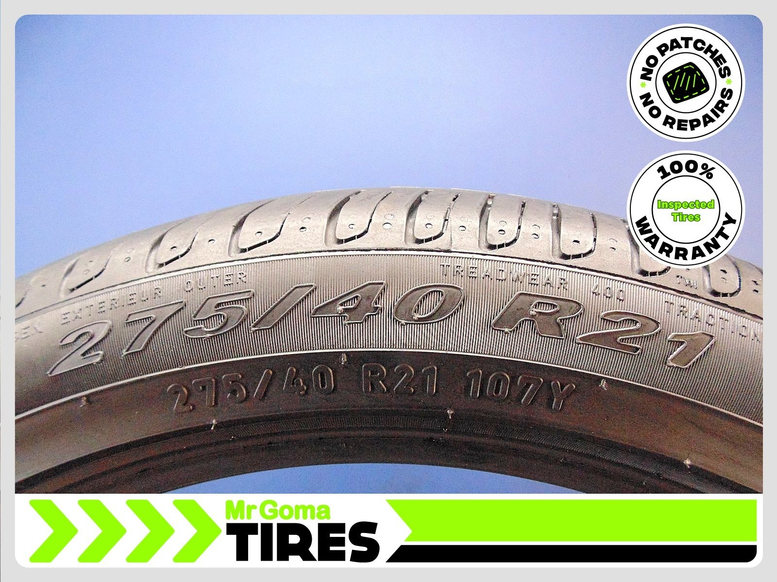 1 PIRELLI SCORPION VERDE ECOIMPACT XL 275/40R21 USED TIRE 7.3/32 TREAD 2754021