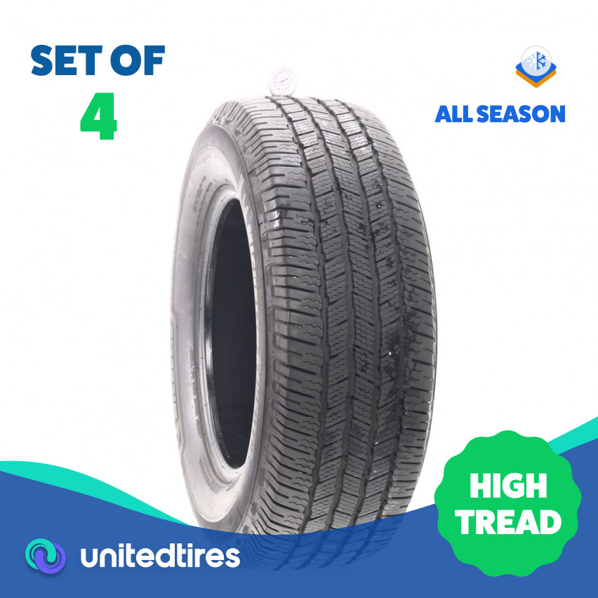 Set of (4) Used 275/65R18 Michelin Defender LTX M/S 2 116T – 9.5-10/32