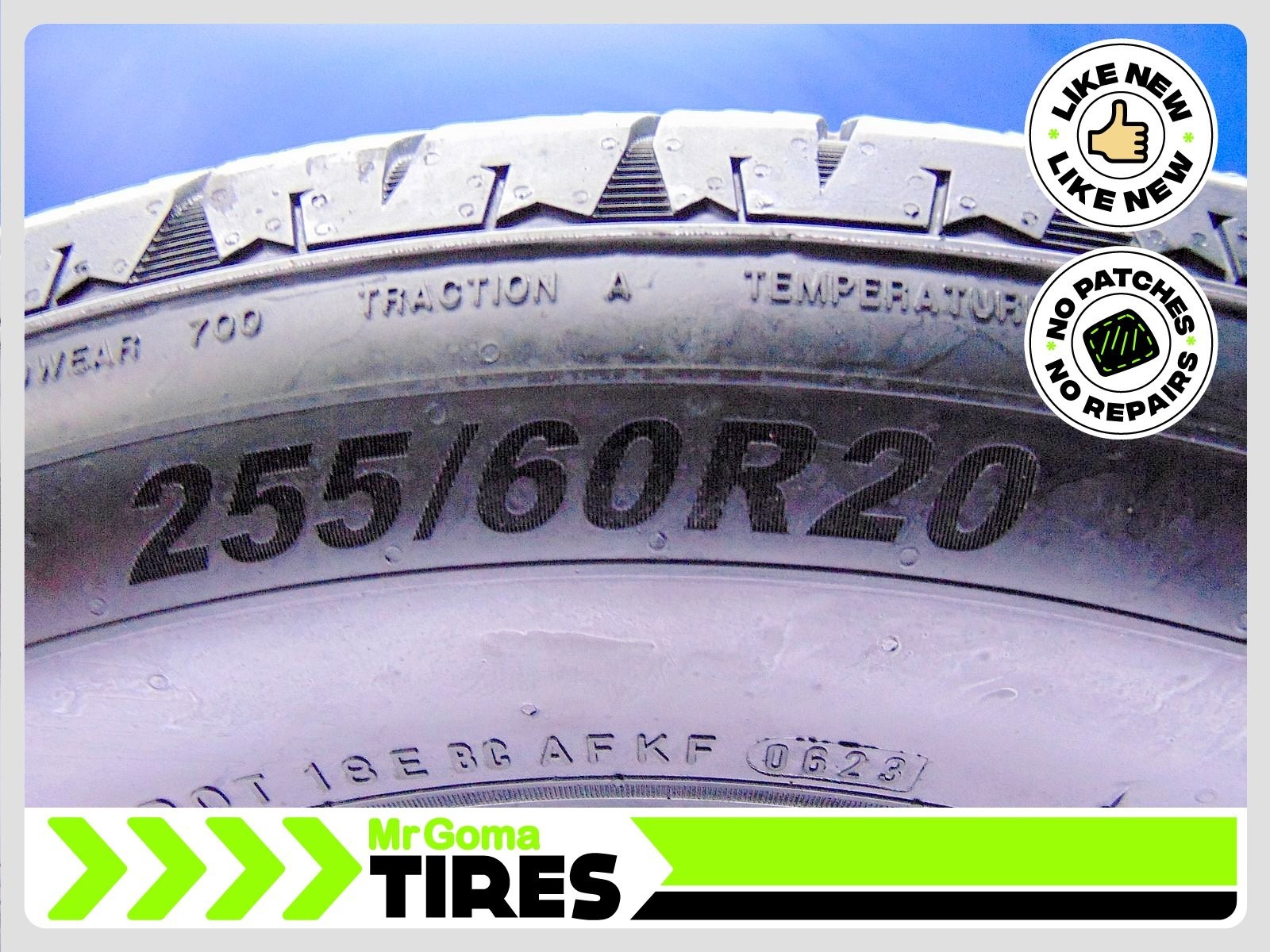 2 USED TIRES NEXEN ROADIAN HTX2 ALL-WEATHER 255/60R20 LIKE NEW 113T 2556020