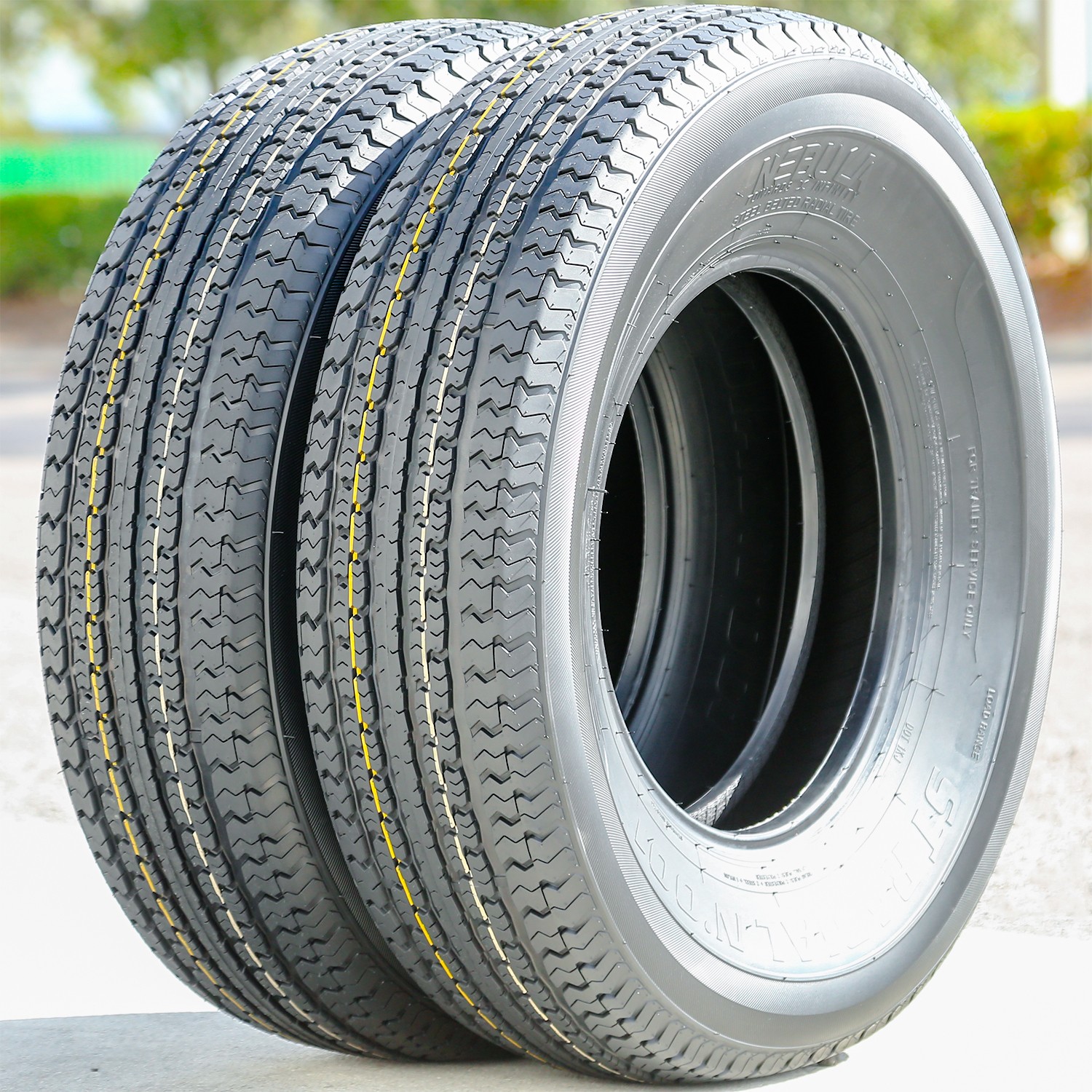 2 Tires Nebula ST Radial N’ 001 Semi-Steel ST 205/75R15 Load D 8 Ply (Thailand)