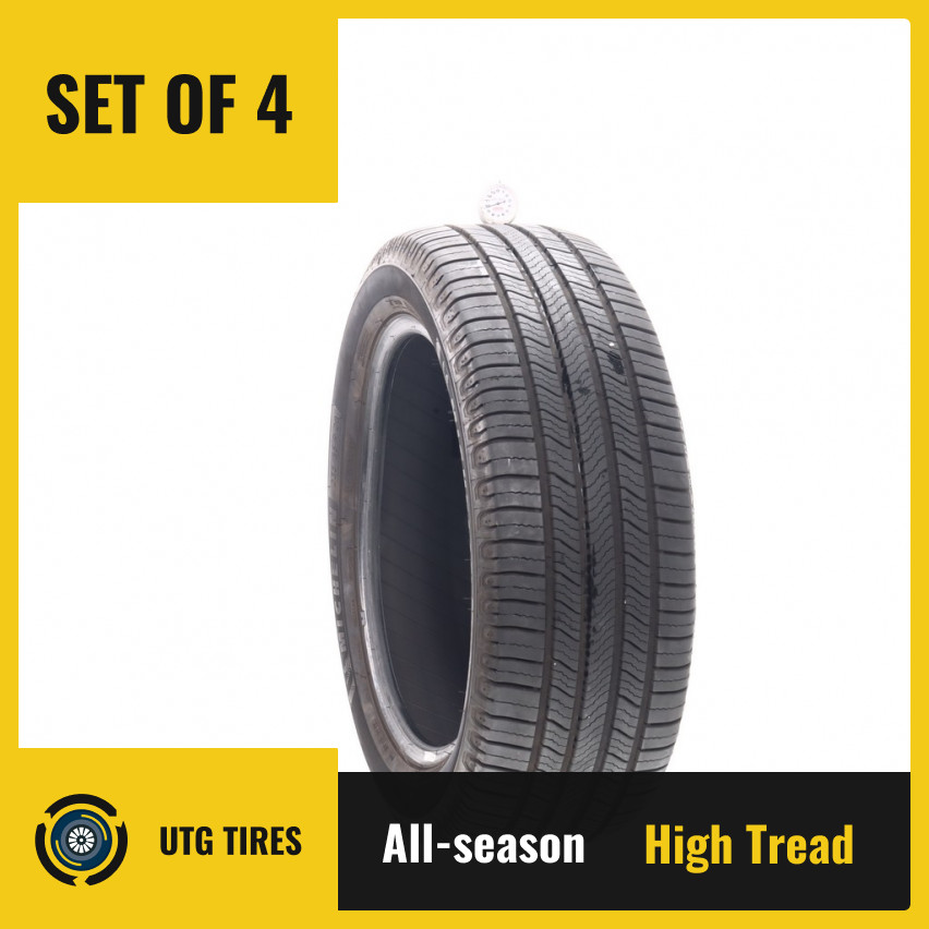 Set of (4) Used 235/55R20 Michelin Defender 2 102H – 9.5-10.5/32