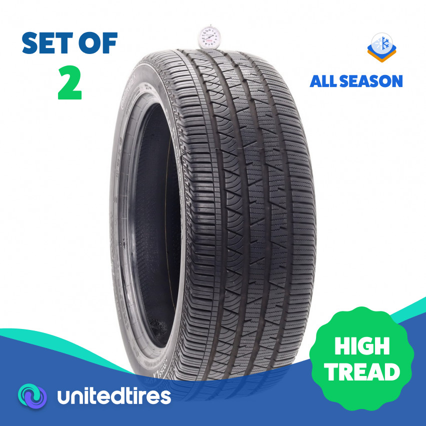 Set of (2) Used 255/45R20 Continental CrossContact LX Sport AO 101H – 9/32