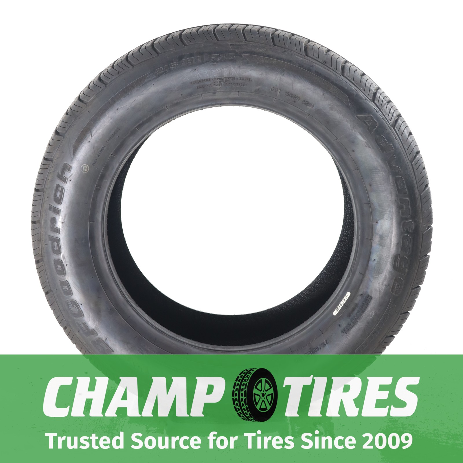 P215/60R16 BFGoodrich New Advantage Control AS 95 H New 11/32nds
