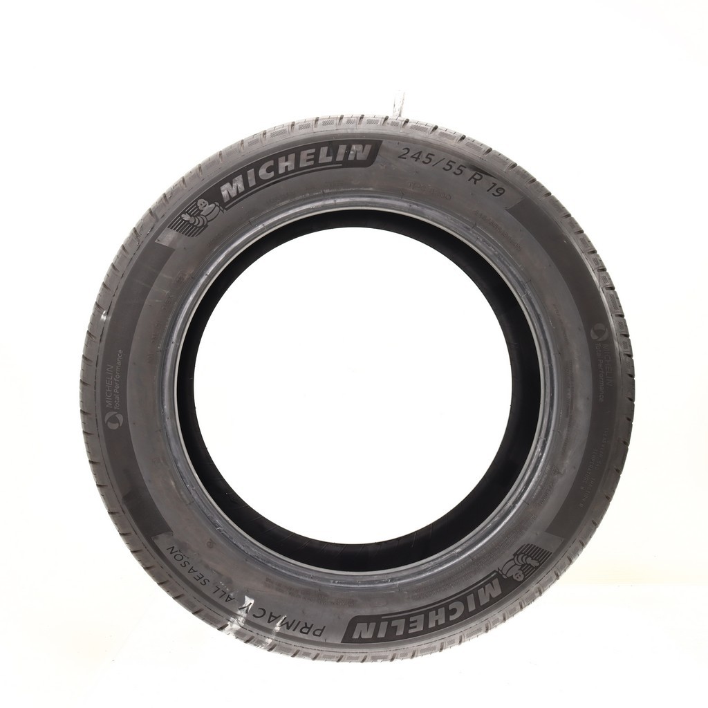 Set of (4) Used 245/55R19 Michelin Primacy All Season 103H – 8.5-9.5/32