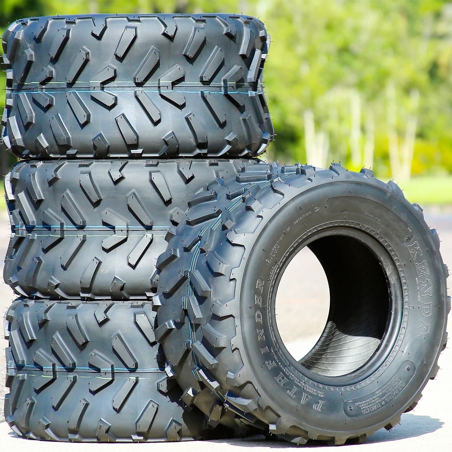 2 Tires Kenda K530 Pathfinder 25×10.00-12 25×10-12 45N 4 Ply AT A/T ATV UTV