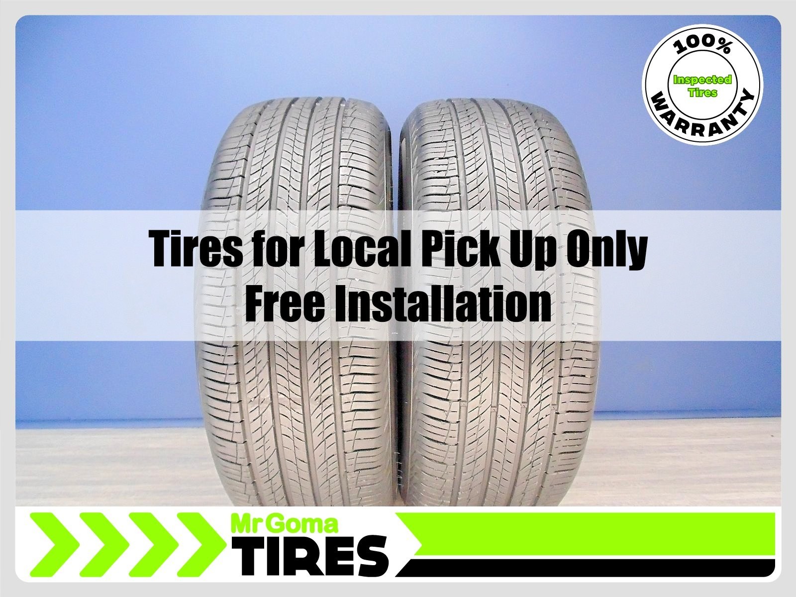 2 HANKOOK DYNAPRO HP2 KONTROL 225/60R17 USED TIRES 7.3/32 TREAD 99H 2256017