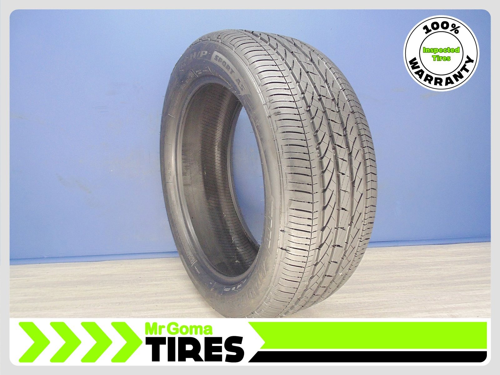 1 BRIDGESTONE DUELER H/P SPORT AS RSC RFT XL 245/50R19 TIRE 8.6/32 TREAD 2455019
