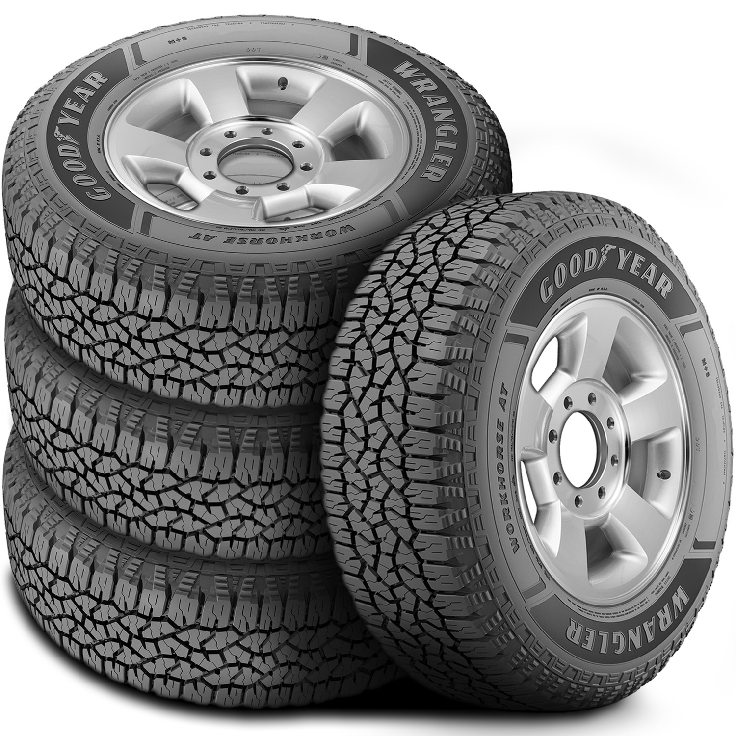 4 Tires Goodyear Wrangler Workhorse AT LT215/85R16 Load E 10 Ply A/T All Terrain