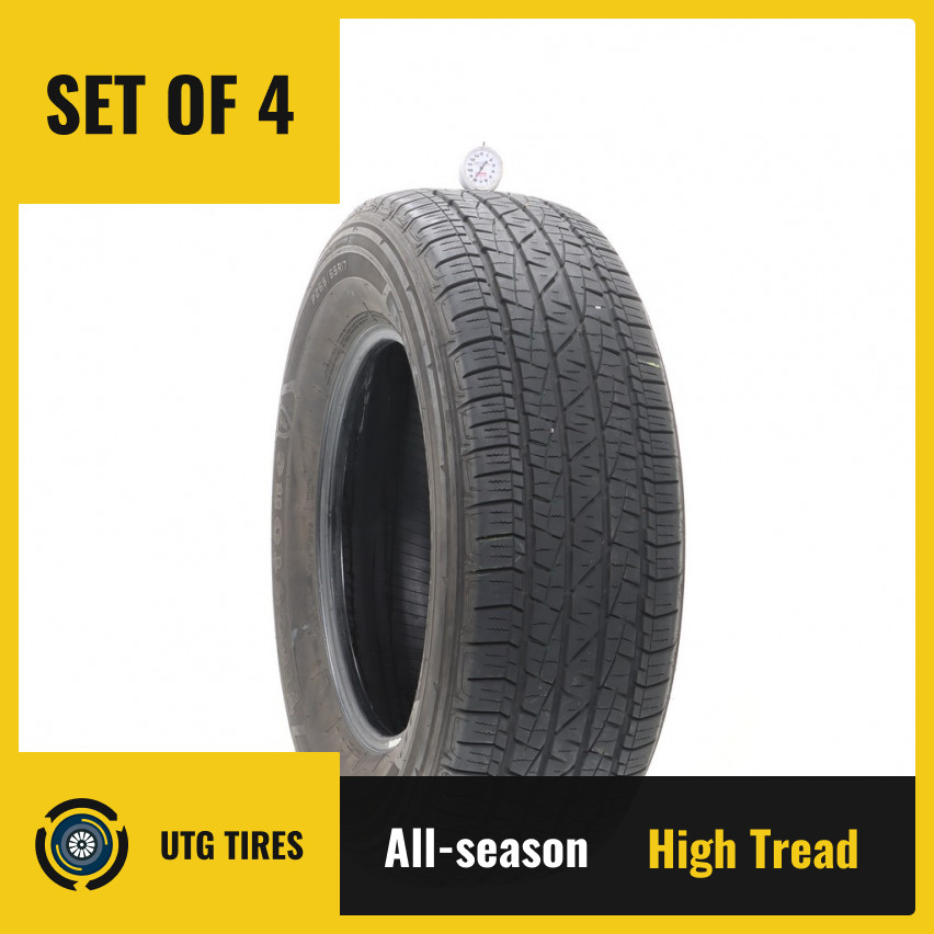 Set of (4) Used 265/65R17 Firestone Destination LE2 110S – 8-10/32