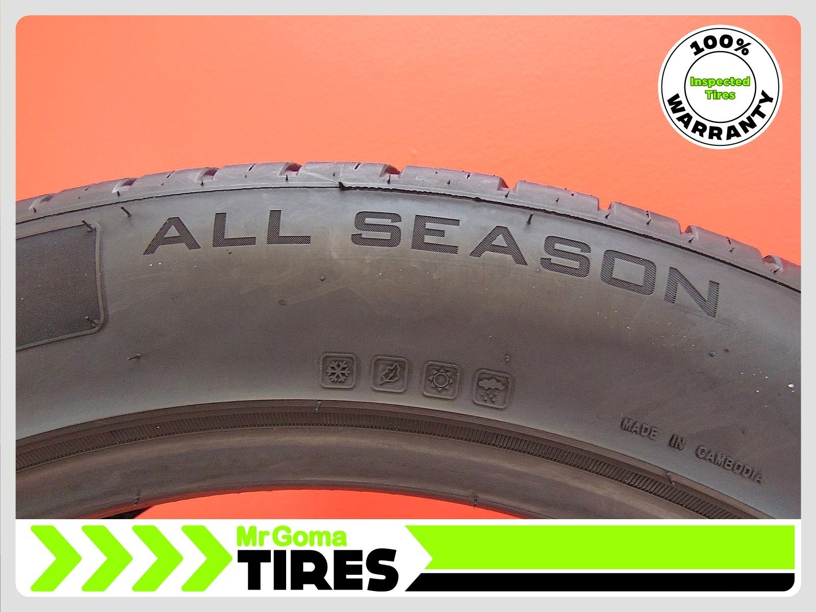 2 ADVANTA HP Z-02 ALL SEASON ECOSAFE XL 275/45ZR21 USED TIRES 8.2/32 TREAD 110W